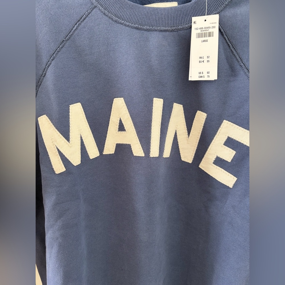 Abercrombie & Fitch Women's Graphic Raglan Classic Sunday Crew - Picture 10 of 10